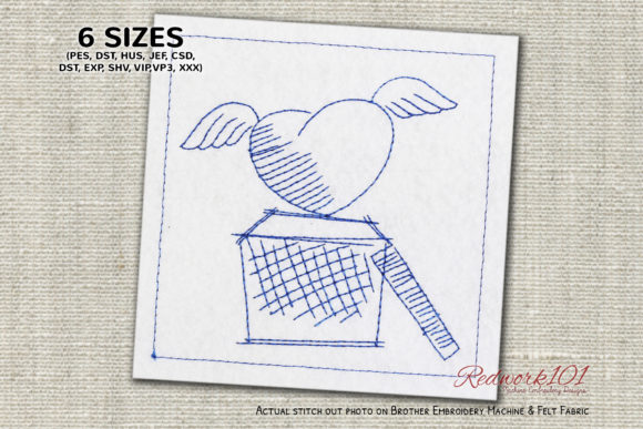 Review: Box with Flying Heart Machine Embroidery
