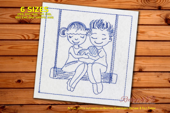 Review: Boy and Girl on Swing Heart Design