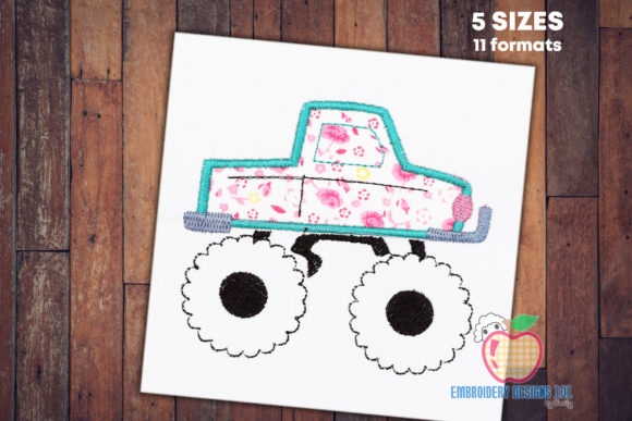 Review: Cartoon Monster Truck Applique for Kids