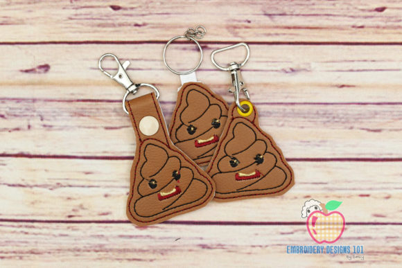 Review: Cartoon Poop In The Hoop Keyfob Design