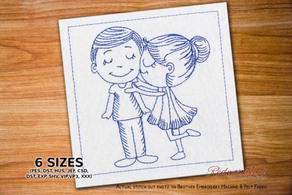 Reviewing Boy and Girl Kissing Lineart for Holiday Sales
