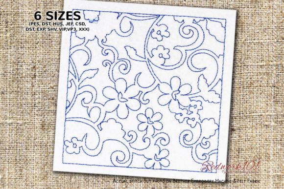 Reviewing Swirls Pattern Redwork Design for Gifts